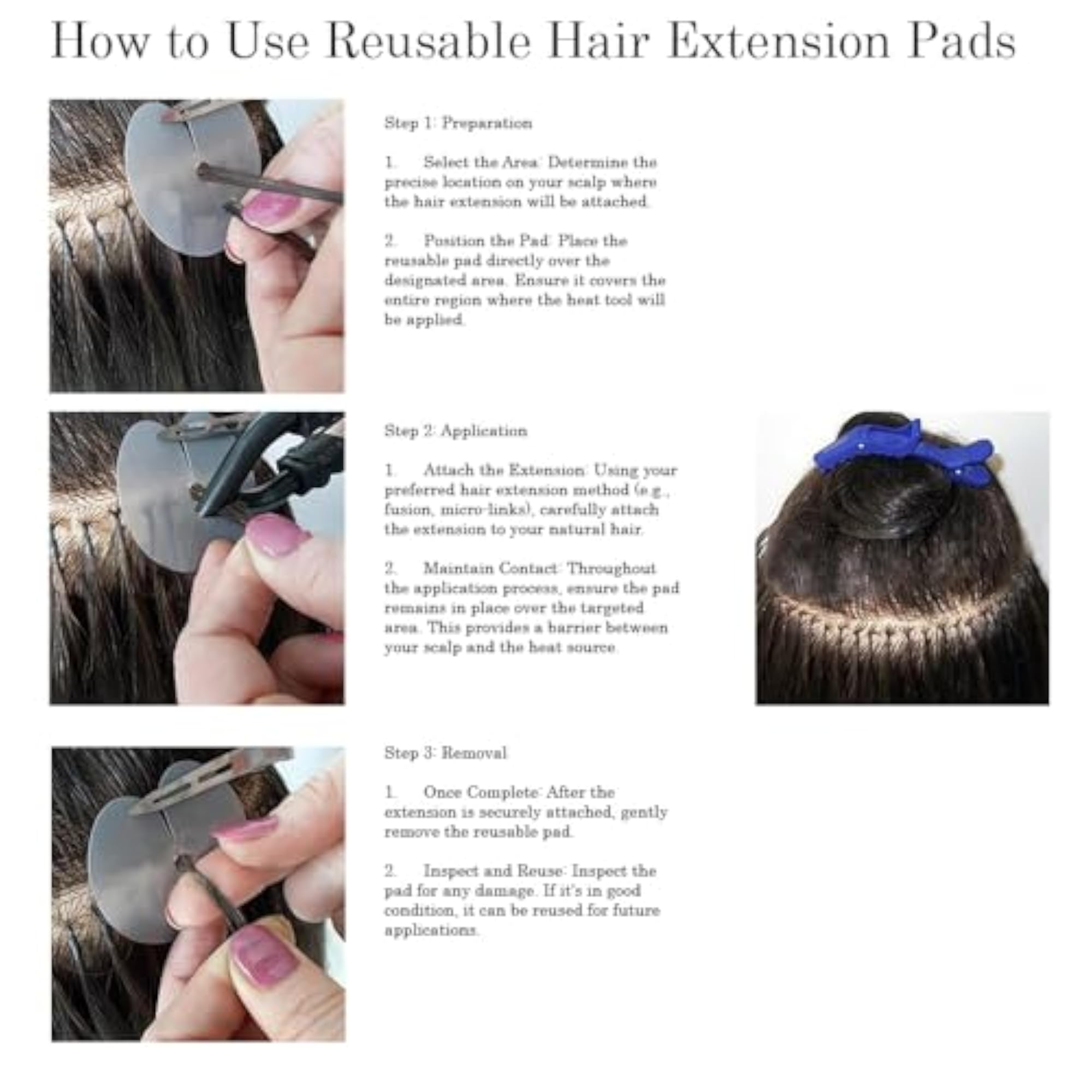 12 Pieces Hair Extensions Shield Guards